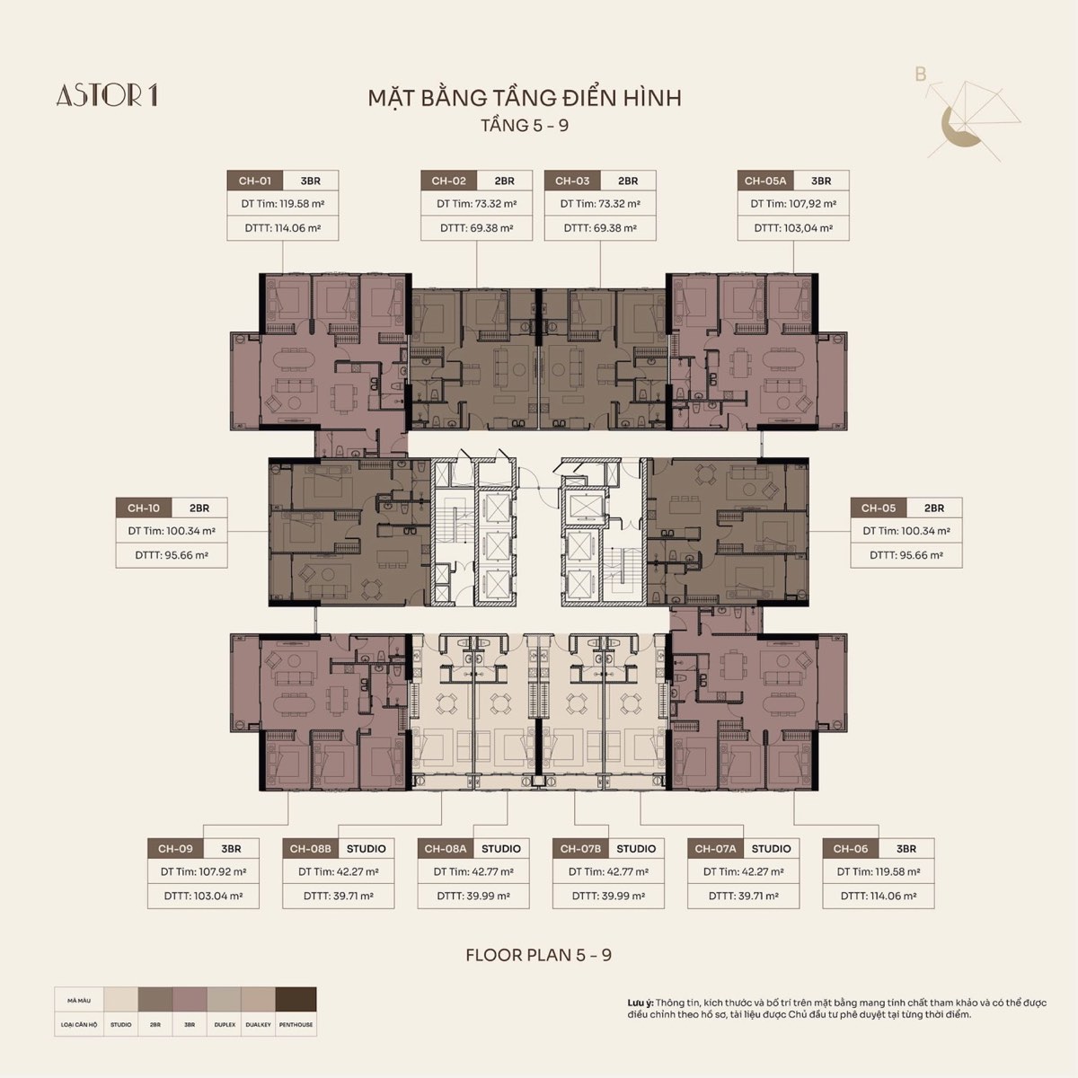 Astor 1 Ciputra - Không gian căn hộ mẫu