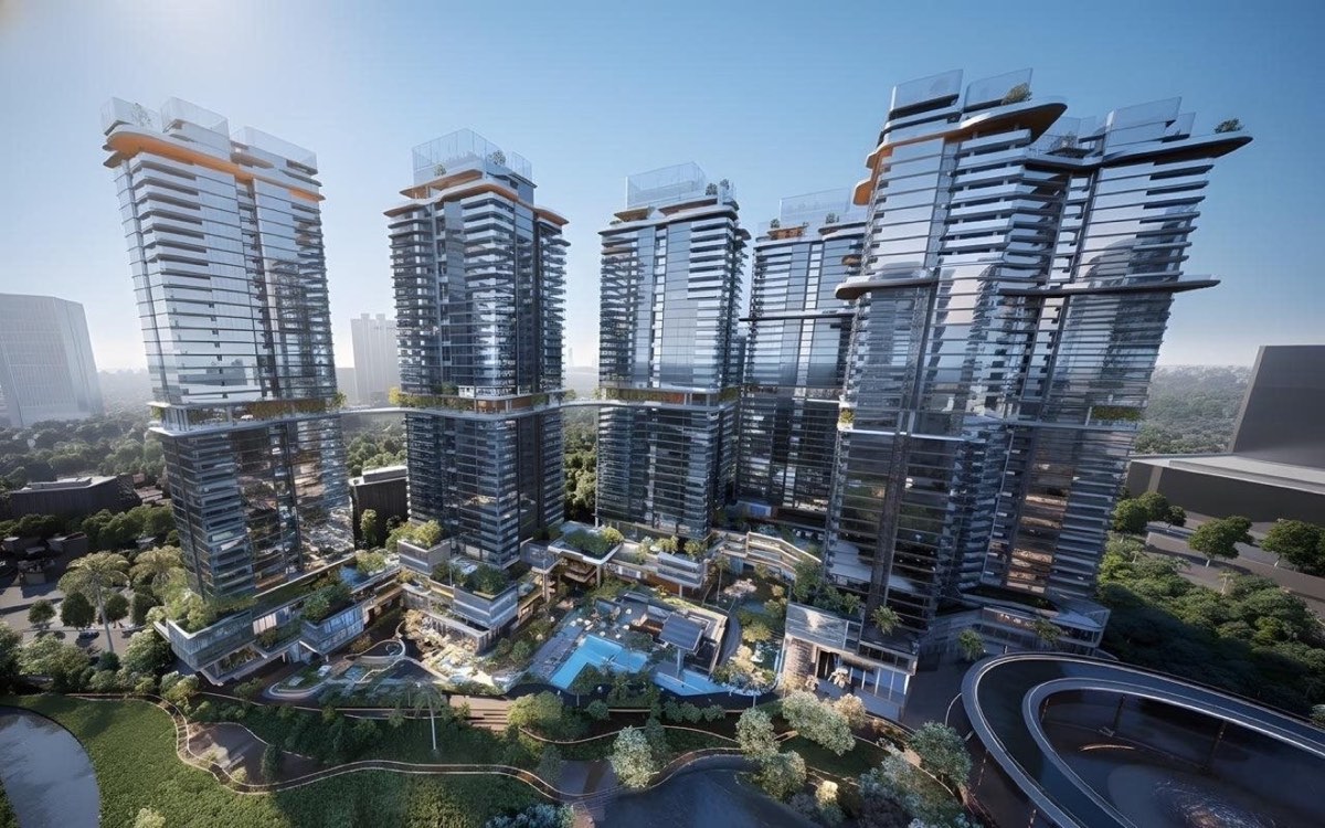 NobleX West Lake - Branded Residences 12 tòa tháp giữa lòng Ciputra phối cảnh tổng thể